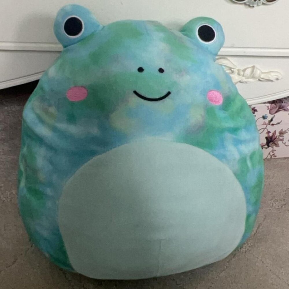 Ferdie the Frog Tie Dye 12" inch squish
